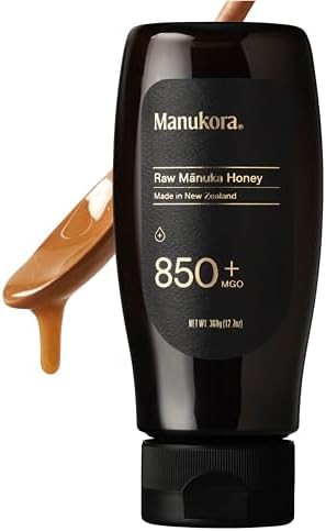 Manukora Raw Manuka New Zealand Honey MGO 850+, Non-GMO, 3rd-Party Tested, Glyphosate Residue Fre... | Amazon (US)