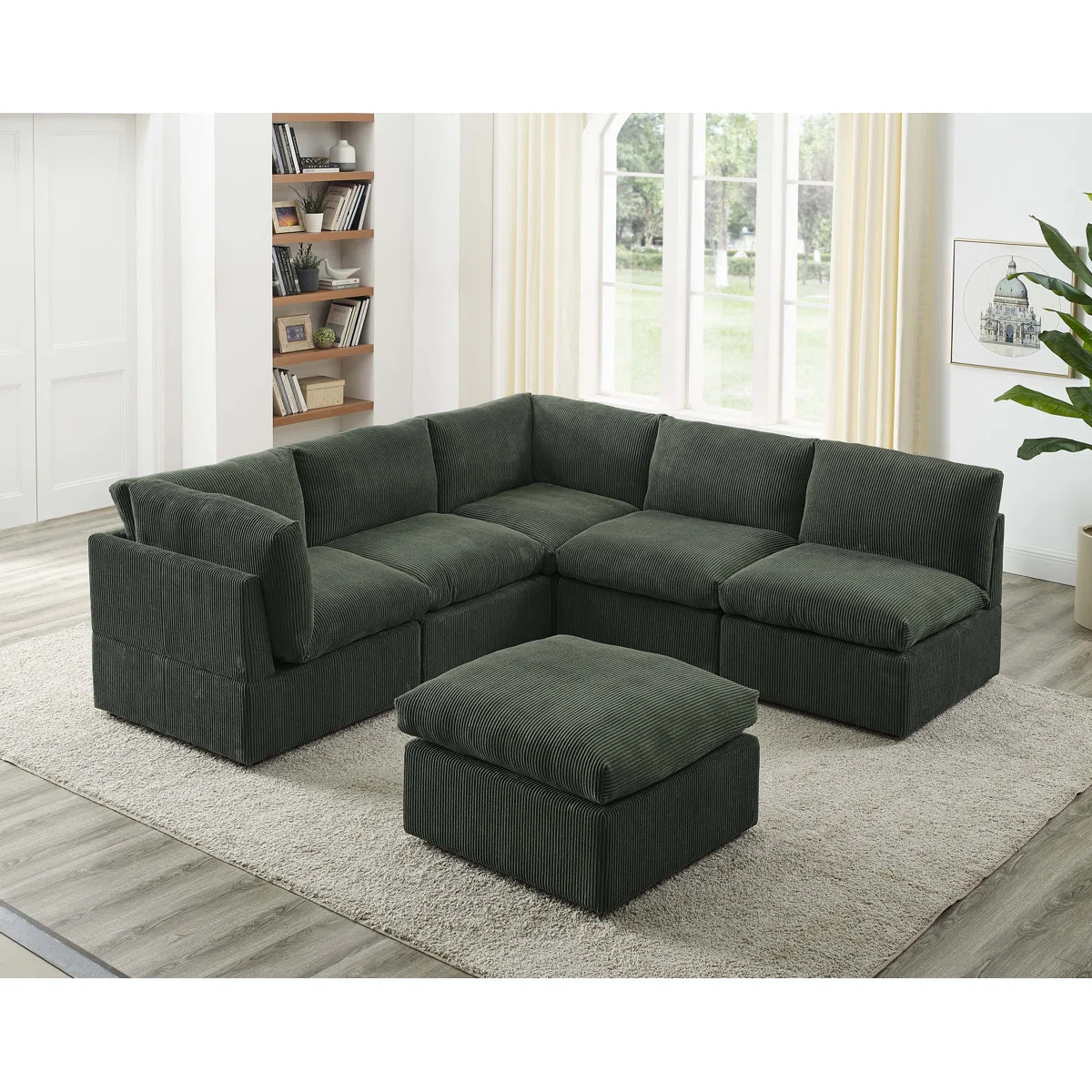 Kyanne Priyen 98" Wide Symmetrical Modular Corner Sectional | Wayfair North America