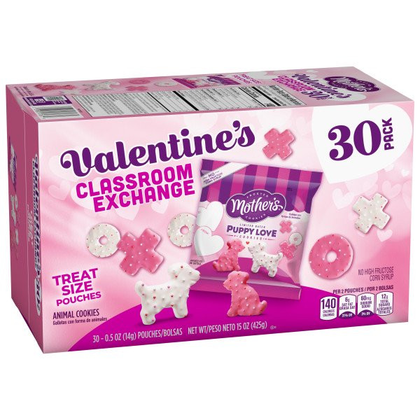 Mother's Puppy Love Cookies, Classroom Exchange, 15oz 30ct Box | Walmart (US)