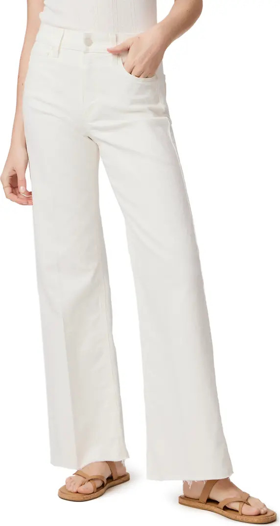 Anessa Raw Hem High Waist Wide Leg Jeans | Nordstrom