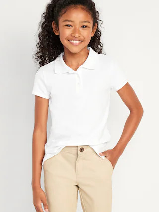 Uniform Pique Polo Shirt for Girls | Old Navy (US)