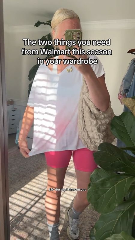 Walmart biker shorts and oversized tee pink athletic mom uniformm

#LTKover40 #LTKfindsunder50 #LTKsalealert