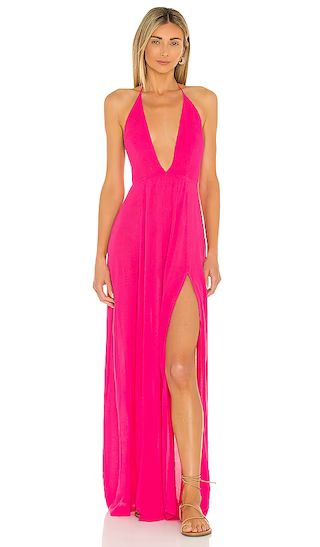 Arina Maxi Dress in Pink | Revolve Clothing (Global)