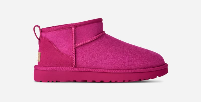 UGG® Women's Classic Ultra Mini Sheepskin Classic Boots in Dark Peony, Size 9 | UGG (US)