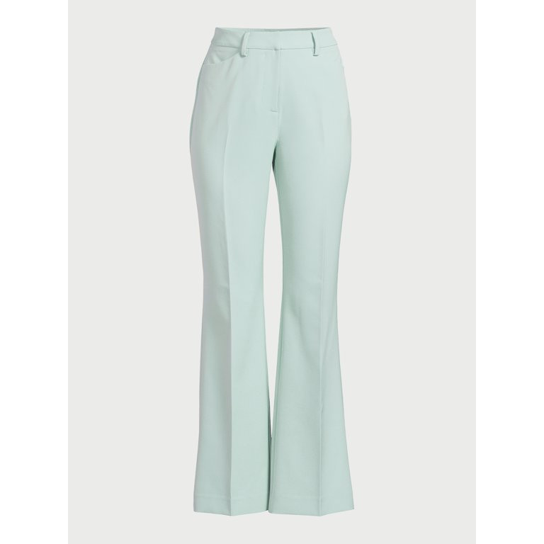 Scoop Women's High Waisted Bootcut Trouser Suit Pants, 32" Inseam, Sizes 0-18 | Walmart (US)
