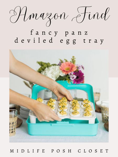 AMAZON FIND! I usually use these fancy pans to dress up my foil trays… But there is a special insert for deviled eggs. It will come in handy for Easter weekend!

#LTKfindsunder50 #LTKhome #LTKSeasonal