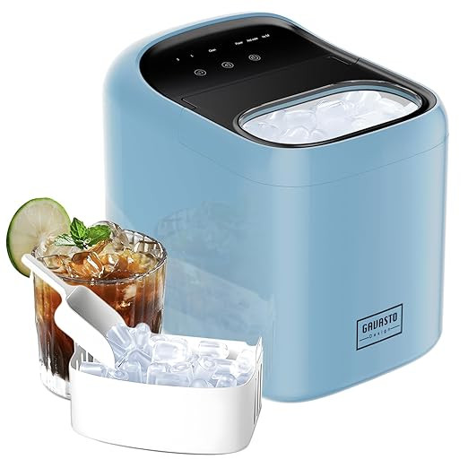 Ice Makers Countertop, 9 Cubes Ready in 6 Mins, High Capacity 33lbs/Day, One-Click Operation, Sel... | Amazon (US)