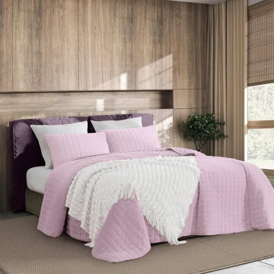 Wonderful Velvet 3-piece reversible quilt set | Wayfair North America