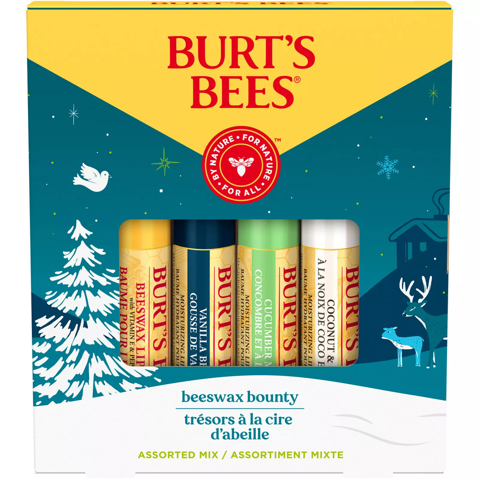 Burt's Bees Bounty Assorted Mix Lip Balm Holiday Gift Set 4-pk., Size: 4 CT, Multi | Kohl's