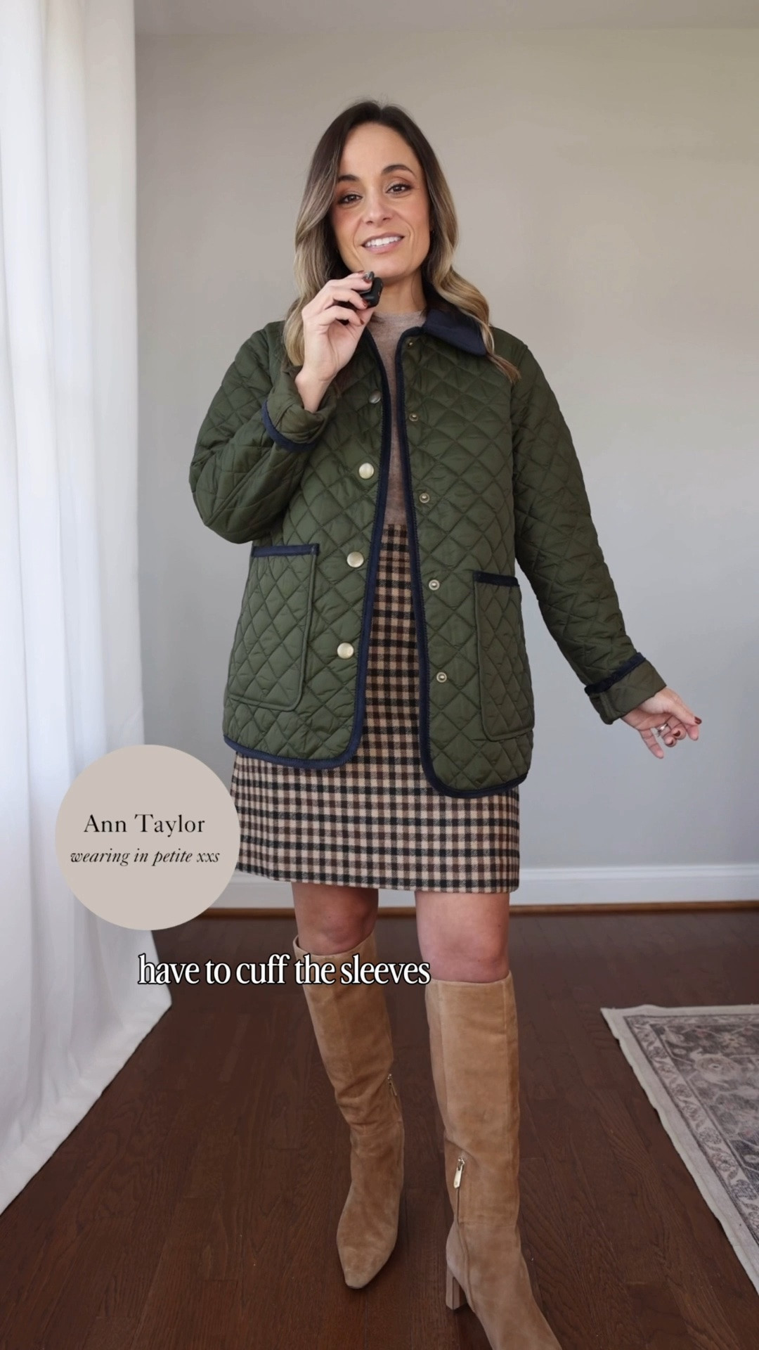 I recently rounded up a few petite-friendly quilted and field jackets. This one is a favorite for a classic quilted option. It runs a little large and I need to cuff the sleeves in petite. I recommend a size down for the best fit. 

Jacket: petite xxs 
Sweater: xxs 
Jeans: petite 24 
Skirt: 00 
Sweater Tee: xs

#LTKPetite #LTKSeasonal