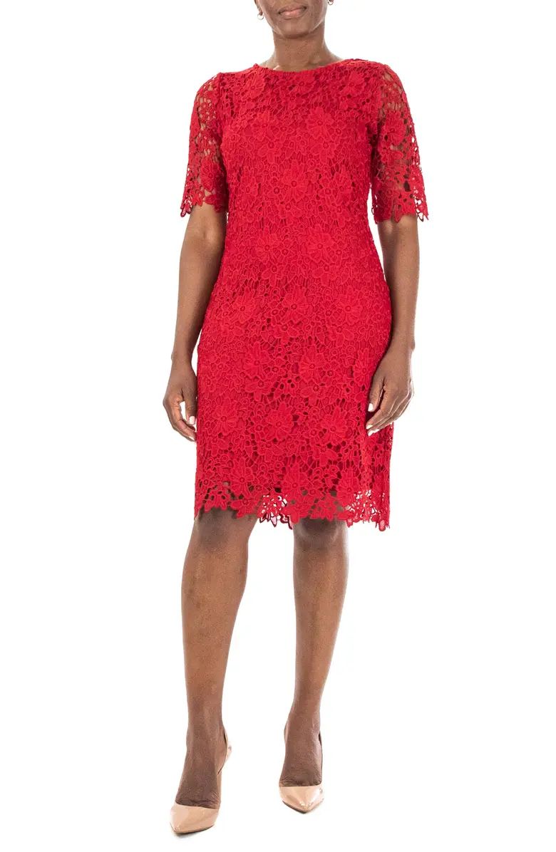 Jewel Neck Lace Dress | Nordstrom Rack