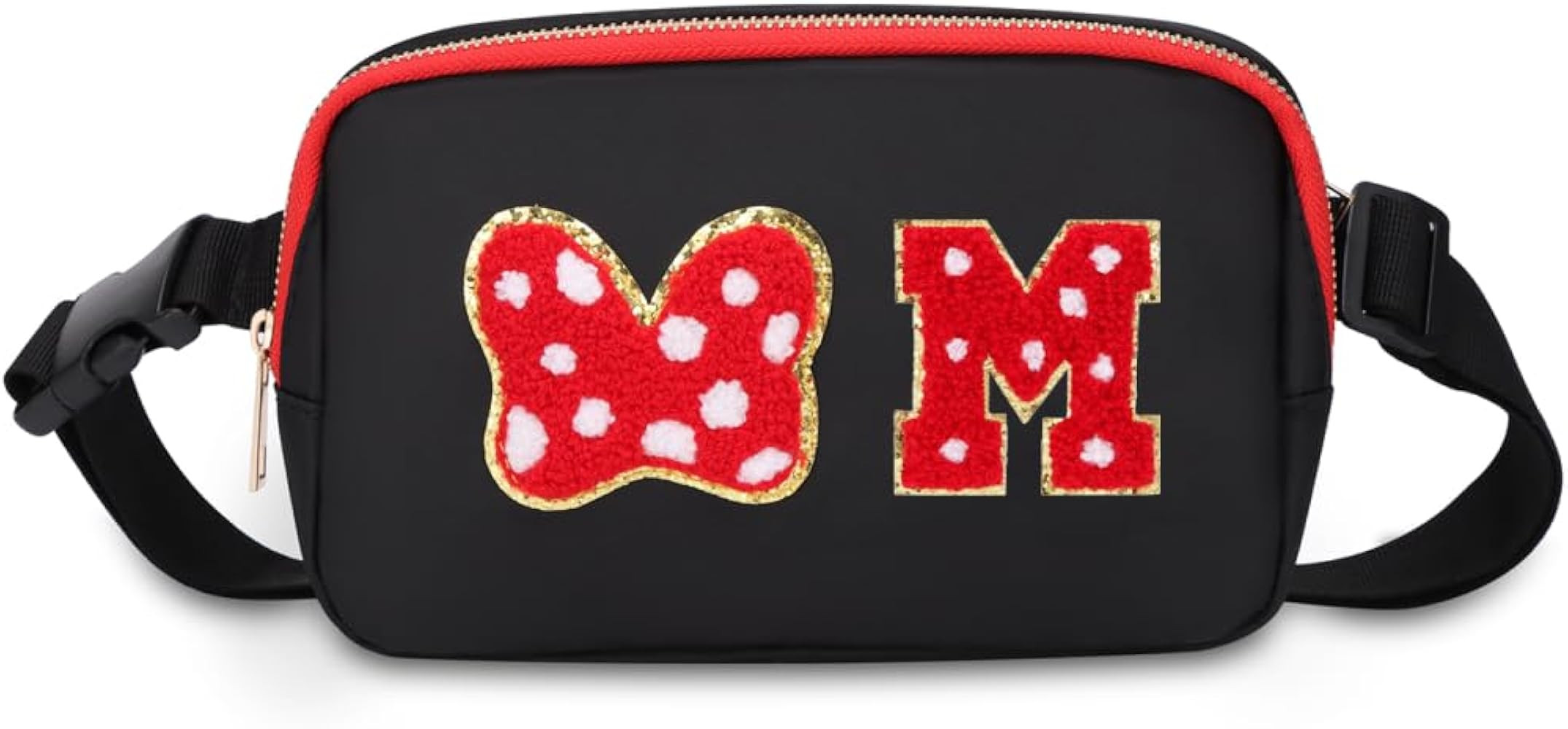 Initial Letter Mouse Bow Fanny Pack, Cute Christmas Birthday Gifts for Girl Daughter Women Waterp... | Amazon (US)