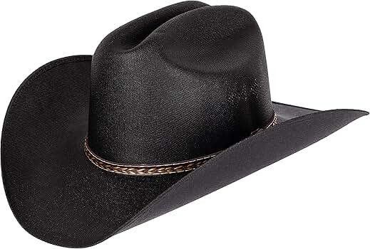 Queue Essentials Western Style Pinch Front Straw Canvas Cowboy Cowgirl Straw Hat | Amazon (US)