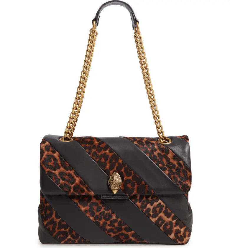 Soho Leather & Genuine Calf Hair Shoulder Bag | Nordstrom