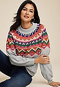 Fair Isle Mock Neck Sweater | Maurices