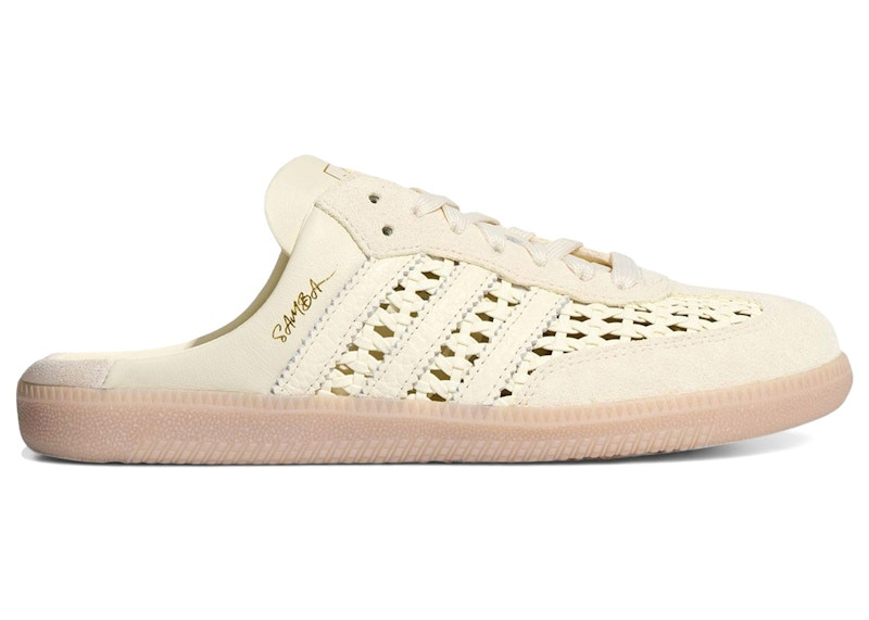 Adidas Samba Mule Woven Basketweave (Women's) Sneakers in Cream White/Gum | StockX
