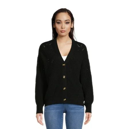 Time and Tru Women's Boyfriend Cardigan | Walmart (US)