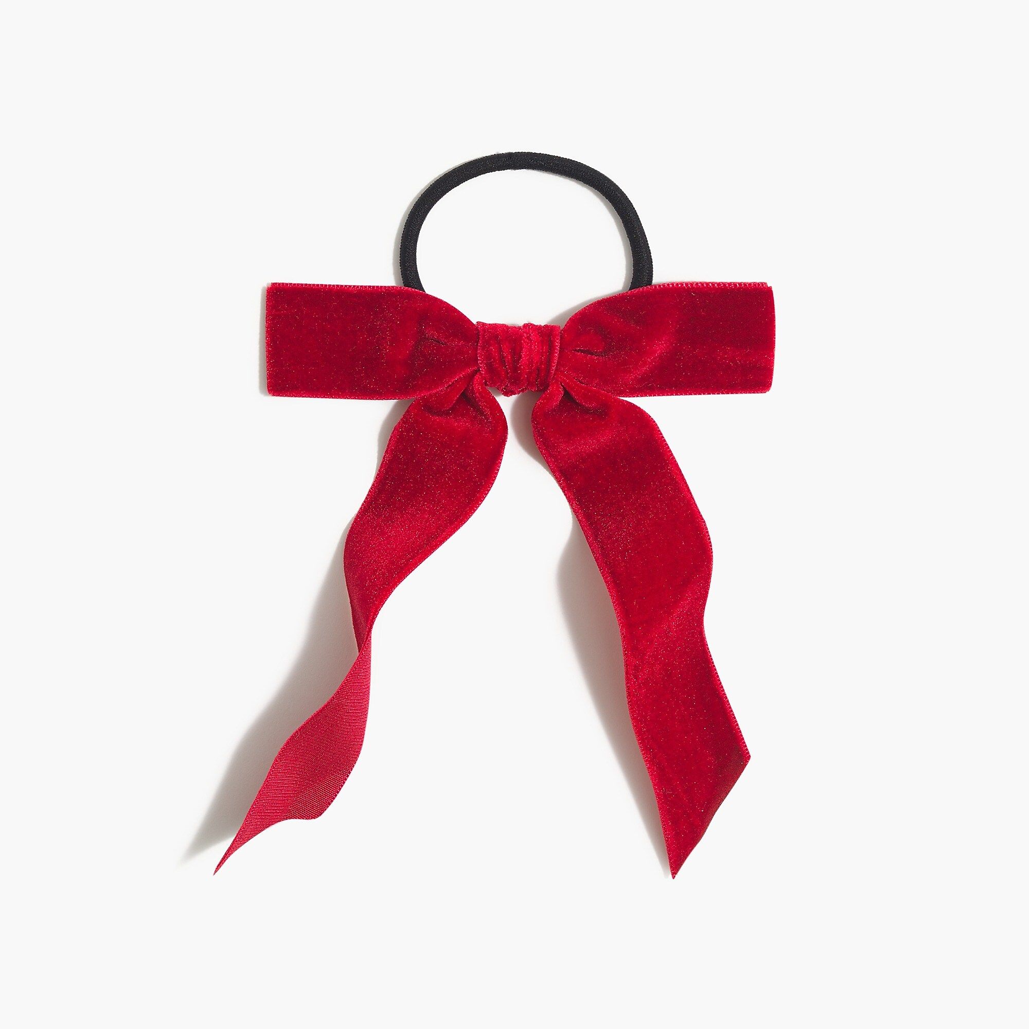 Velvet bow hair tie | J.Crew Factory