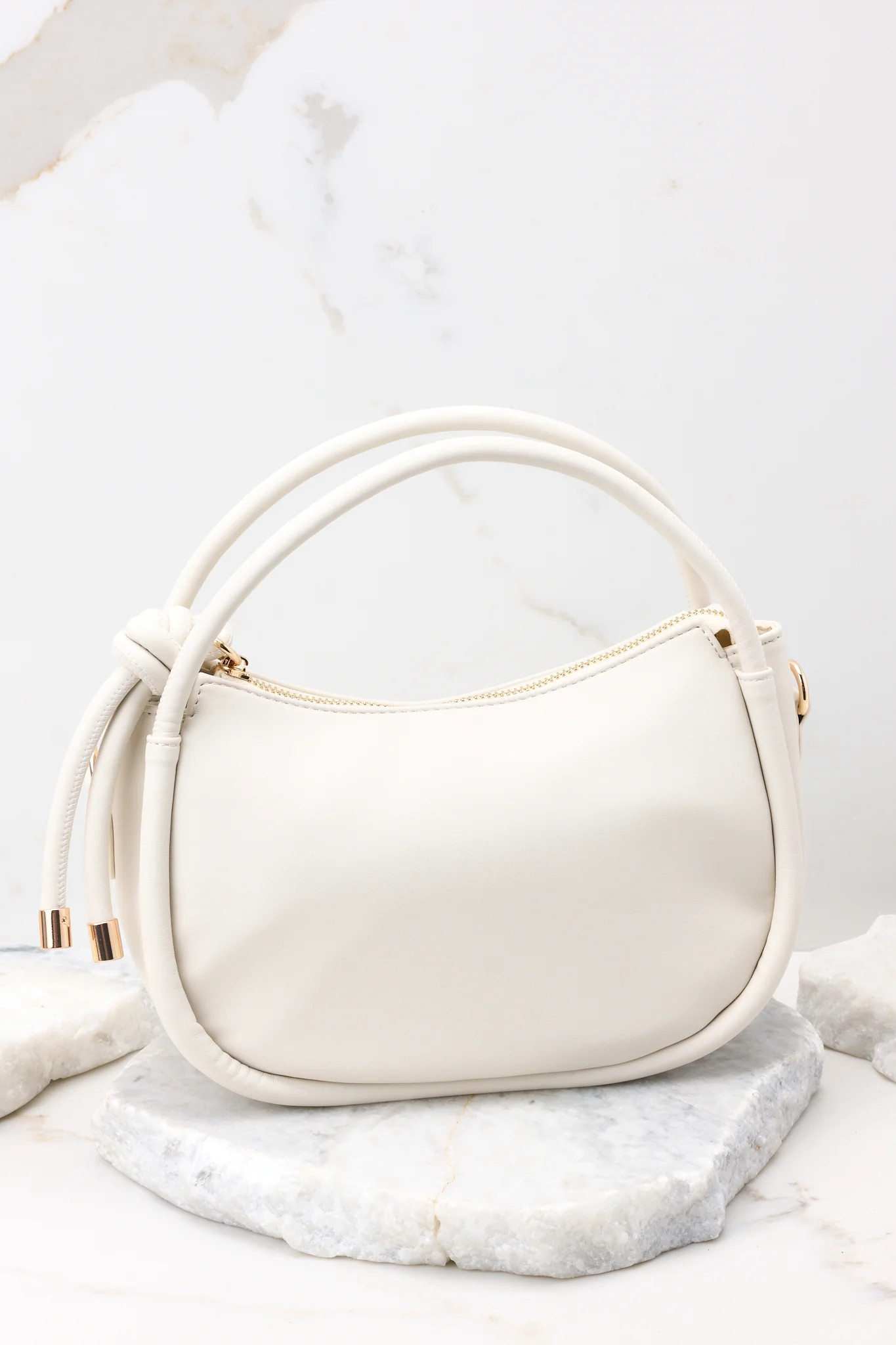 Outstanding Poise Bone Handbag | Red Dress