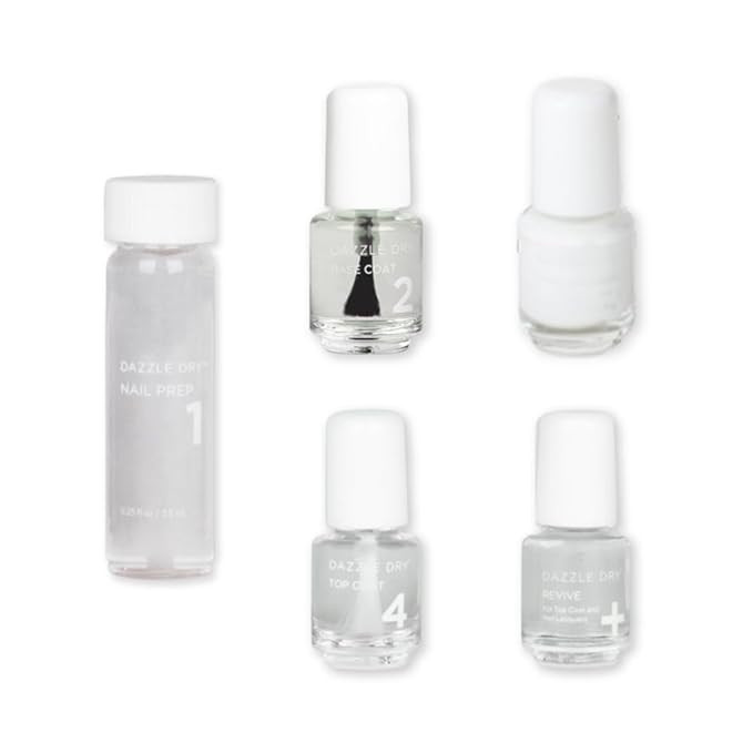 Dazzle Dry Mini Kit 4 Step System - White Lightning - A true stark white. Full coverage cream. (5... | Amazon (US)
