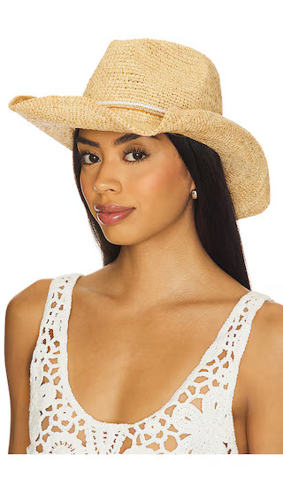 Giselle Hat in Natural & Gold | Revolve Clothing (Global)