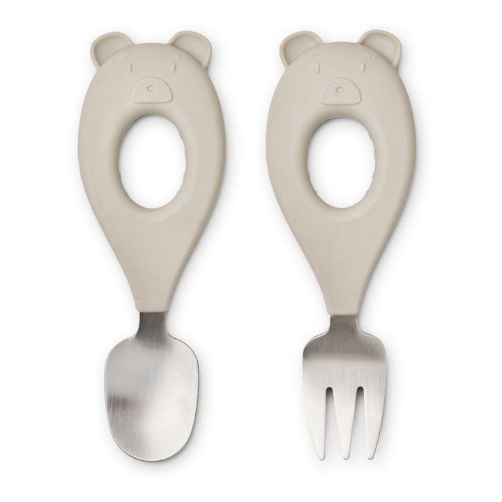 Couverts Stanley en inox - Set de 2 | Sable | Smallable