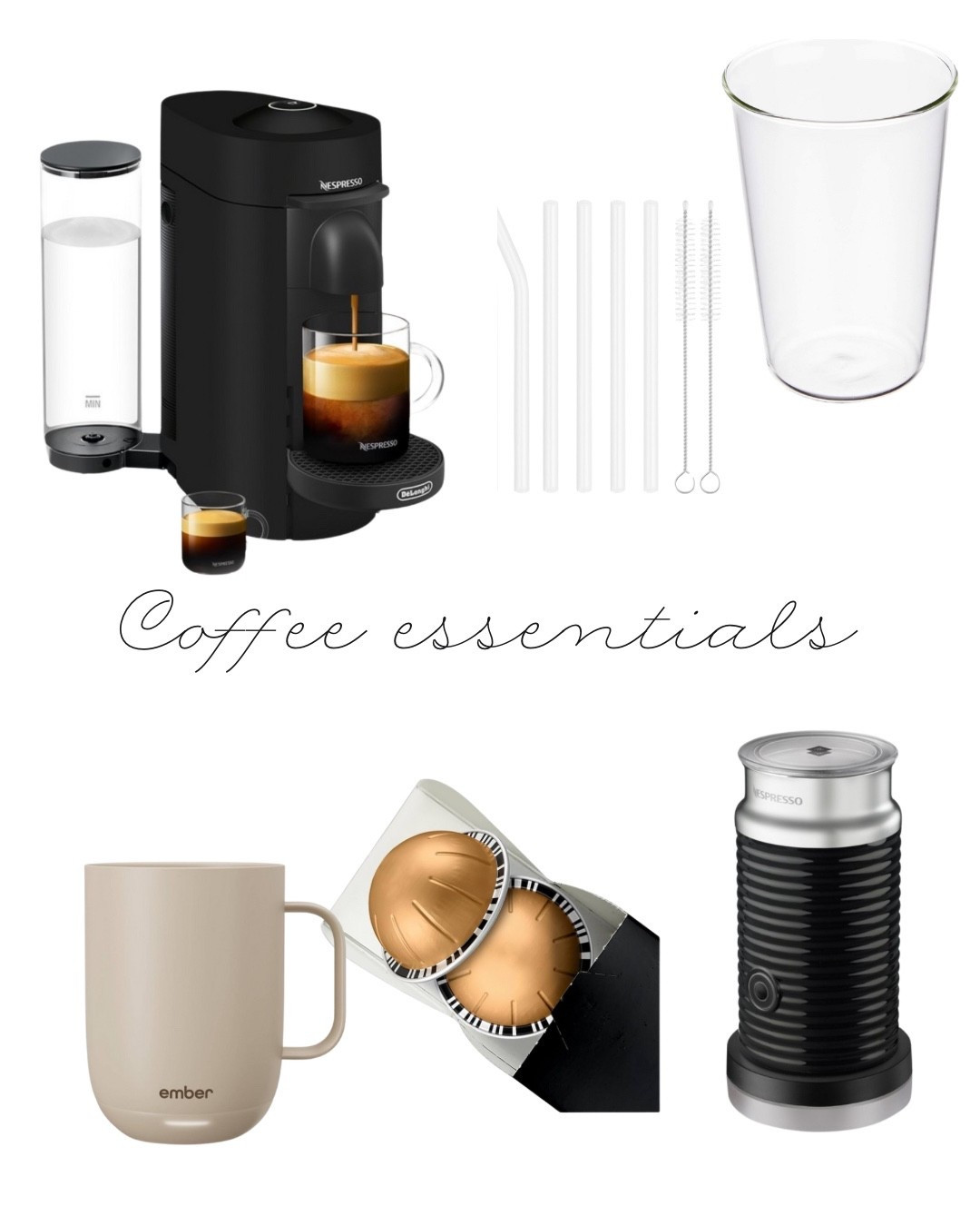 Coffee essentials that make great gifts for in-laws, parents, friends 
Nespresso 
Frother 
Ember heated mug 
On sale 

#LTKSeasonal #LTKHome #LTKSaleAlert