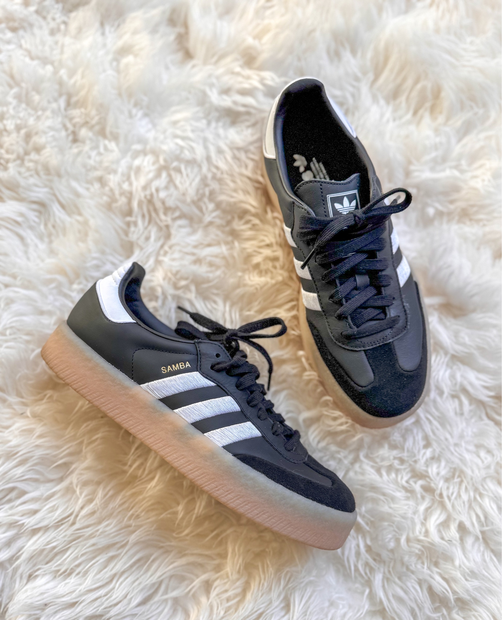 New platform Sambas for spring!!
They are very comfortable & easy to wear & pair with so much! 

I wear my tts 10 in these 

#LTKover40 #LTKstyletip #LTKshoecrush