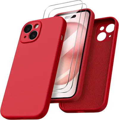 Ornarto - Designed for iPhone 15 Case with 2X Screen Protector, Liquid Silicone Protective Case 6... | Best Buy U.S.