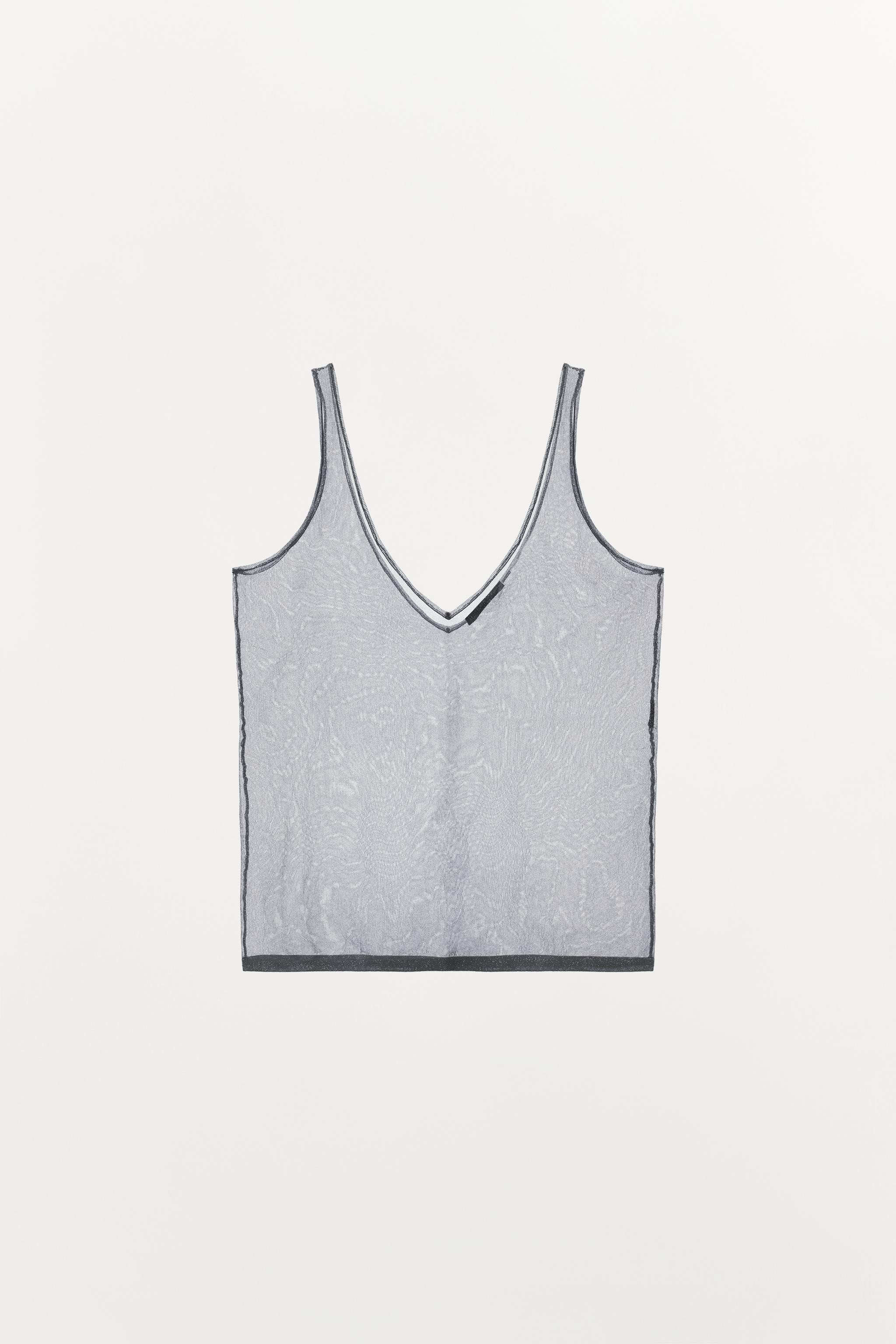 METALLIC THREAD CAMISOLE | Zara US