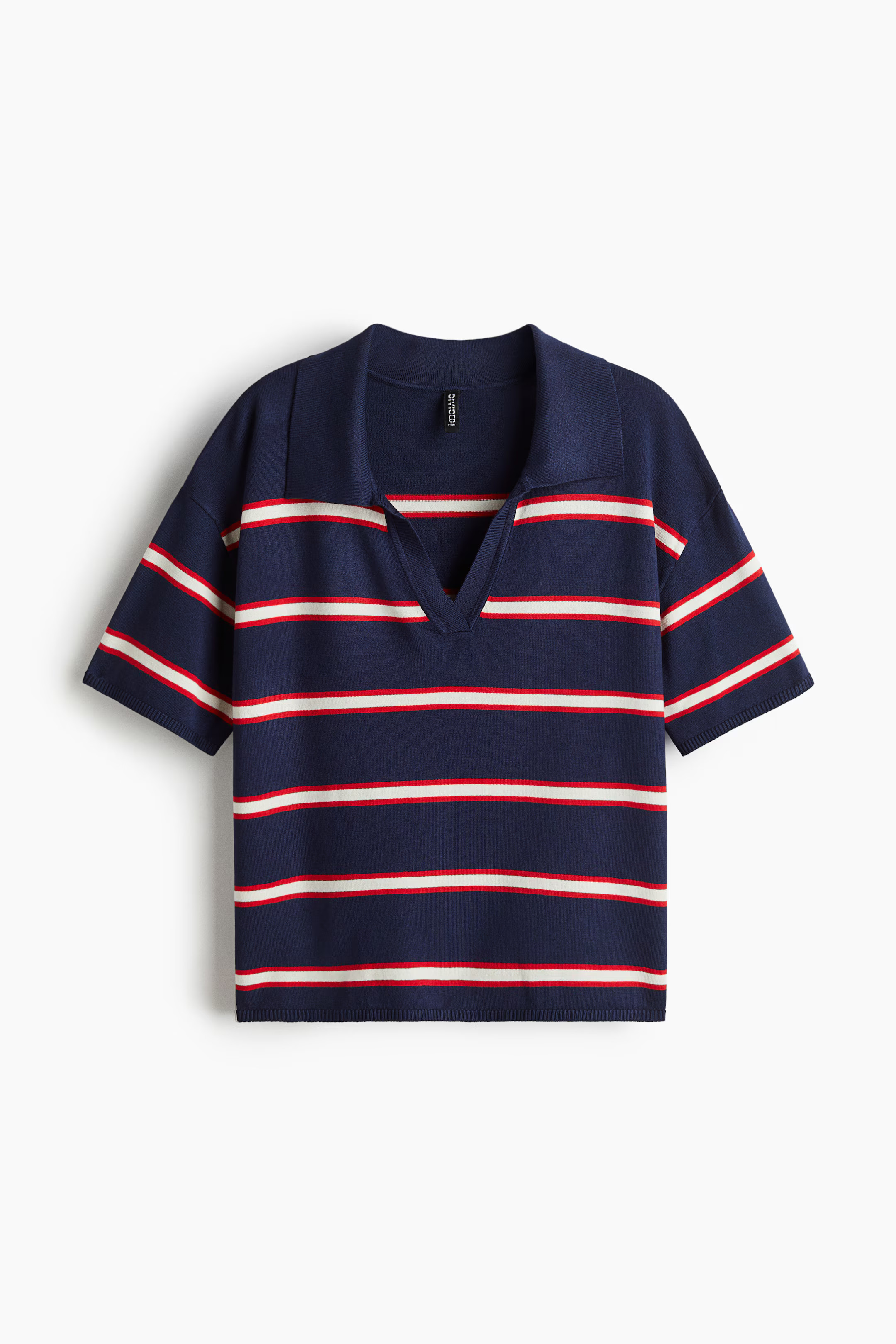 Oversized Fine-Knit Polo Shirt | H&M (US + CA)