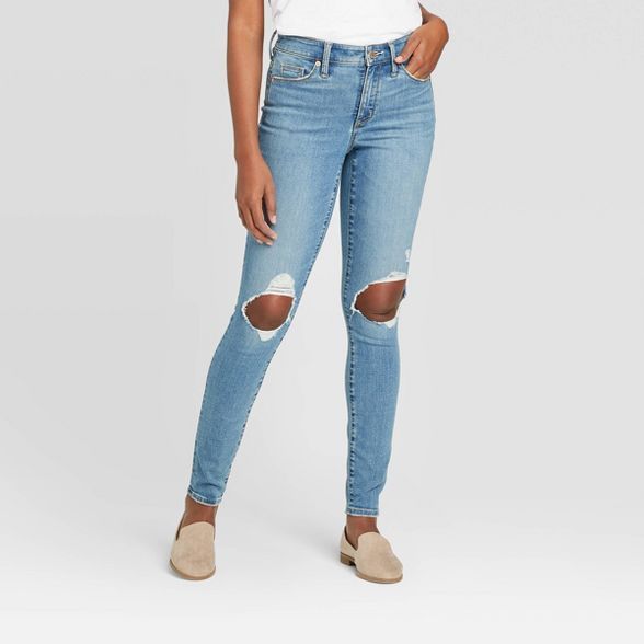 Women's High-Rise Distressed Skinny Jeans - Universal Thread™ | Target