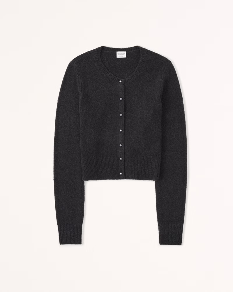 Women's Slim Fluffy Button-Through Cardigan | Women's New Arrivals | Abercrombie.com | Abercrombie & Fitch (US)