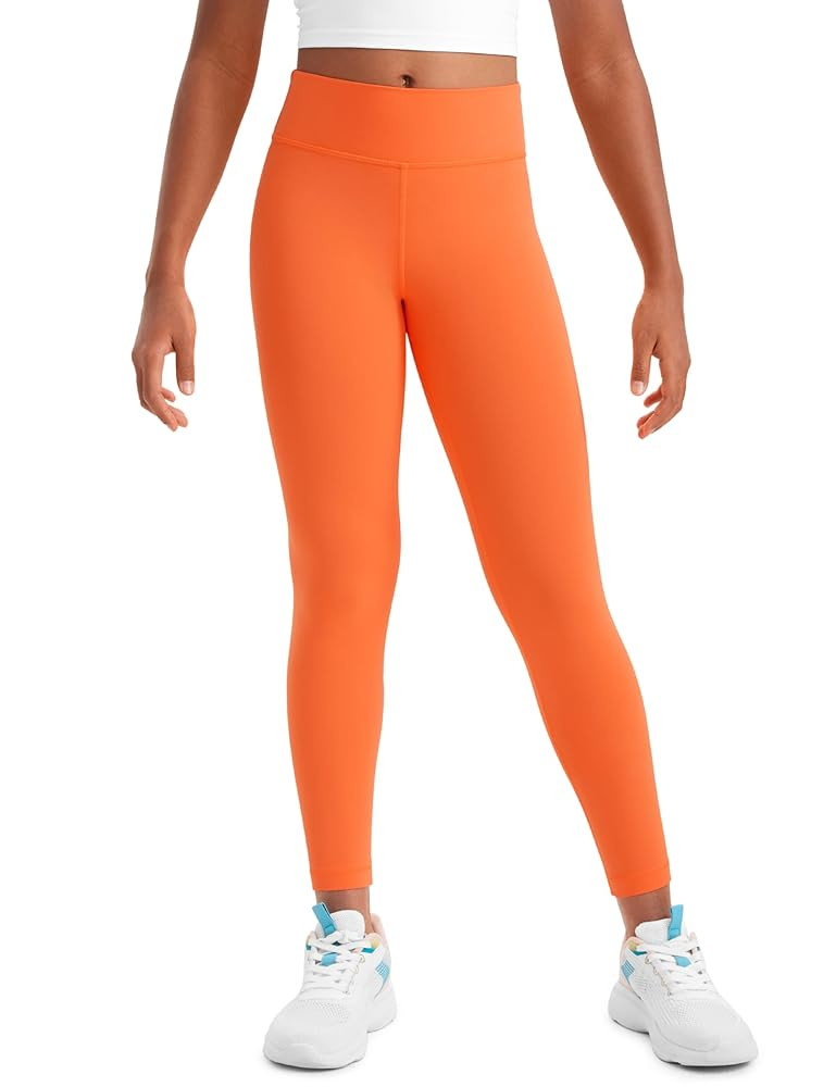 CRZ YOGA Girls Butterluxe Full Length Athletic Leggings - Kids High Waist Lounge Pants Active Dan... | Amazon (US)