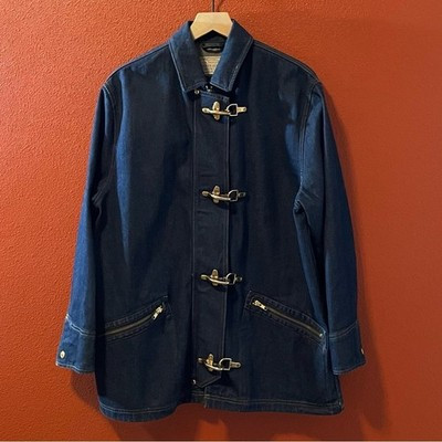Polo Ralph Lauren Women's Vintage Grommet Toggle Lobster Denim Fireman Jacket | eBay US