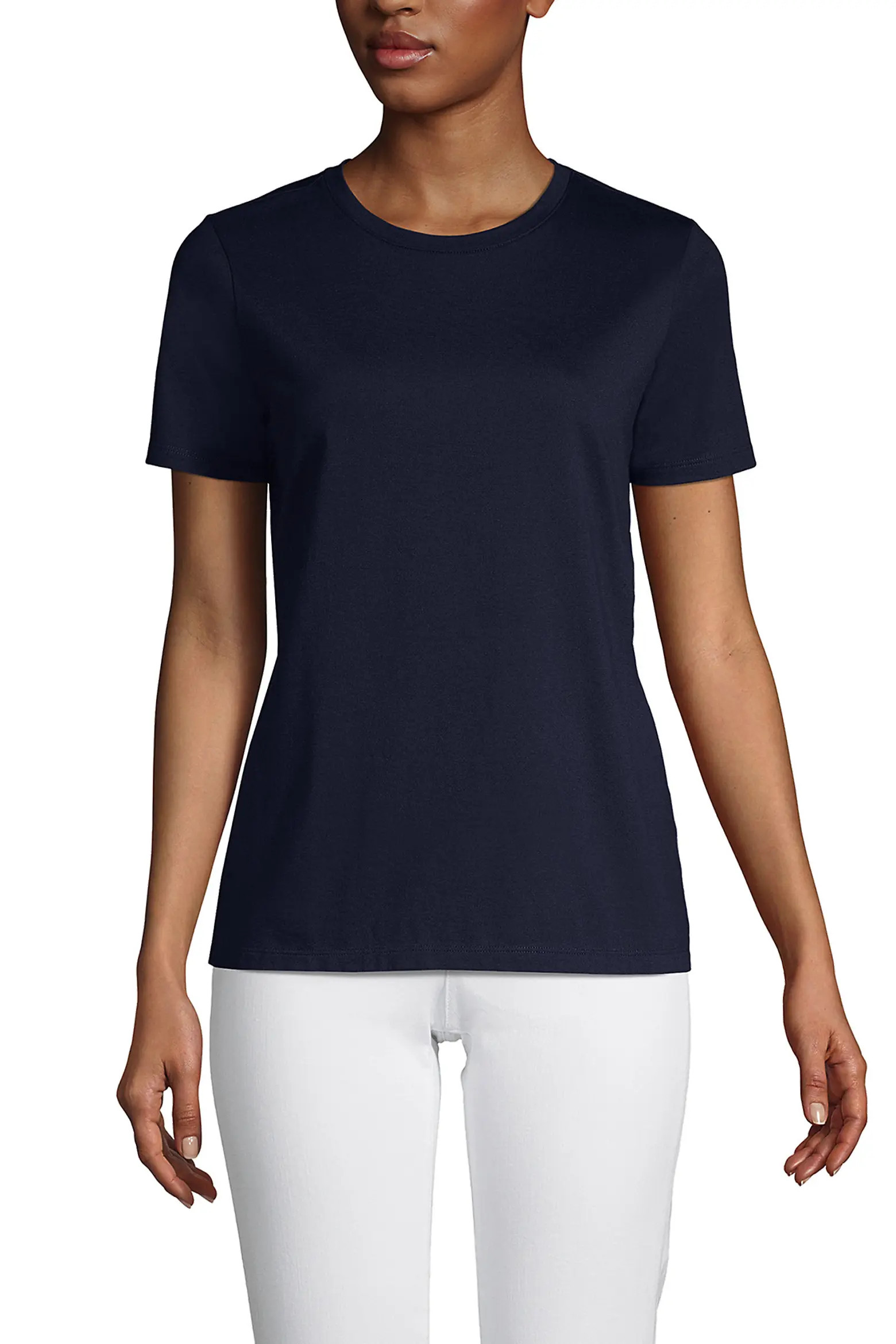Lands' End Supima Cotton Crewneck T-Shirt (Women) | Nordstrom | Nordstrom