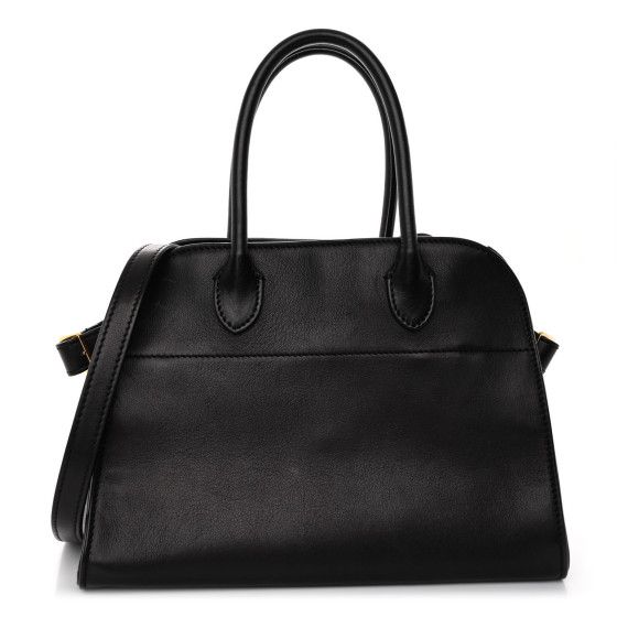 Polished Saddle Calfskin Soft Margaux 10 Bag Black | FASHIONPHILE (US)