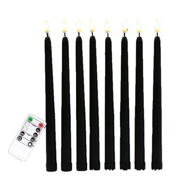 Spring Deals! Black LED Taper Candles, Window Candles, Candle Lights, Long Candles, Battery Power... | Walmart (US)