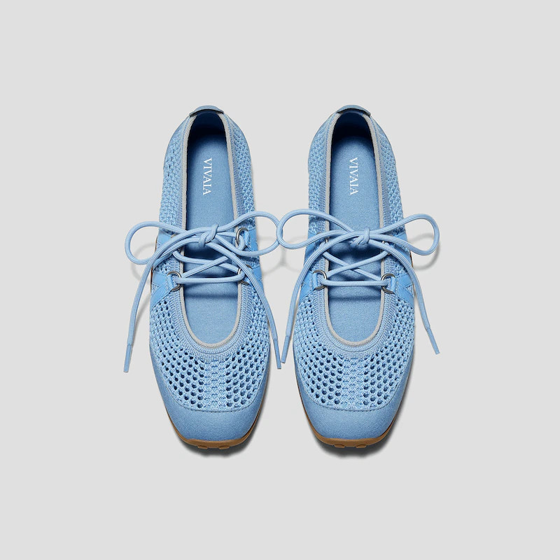 Square-Toe Hybrid Mesh Mary Janes (Cecily) | VIVAIA