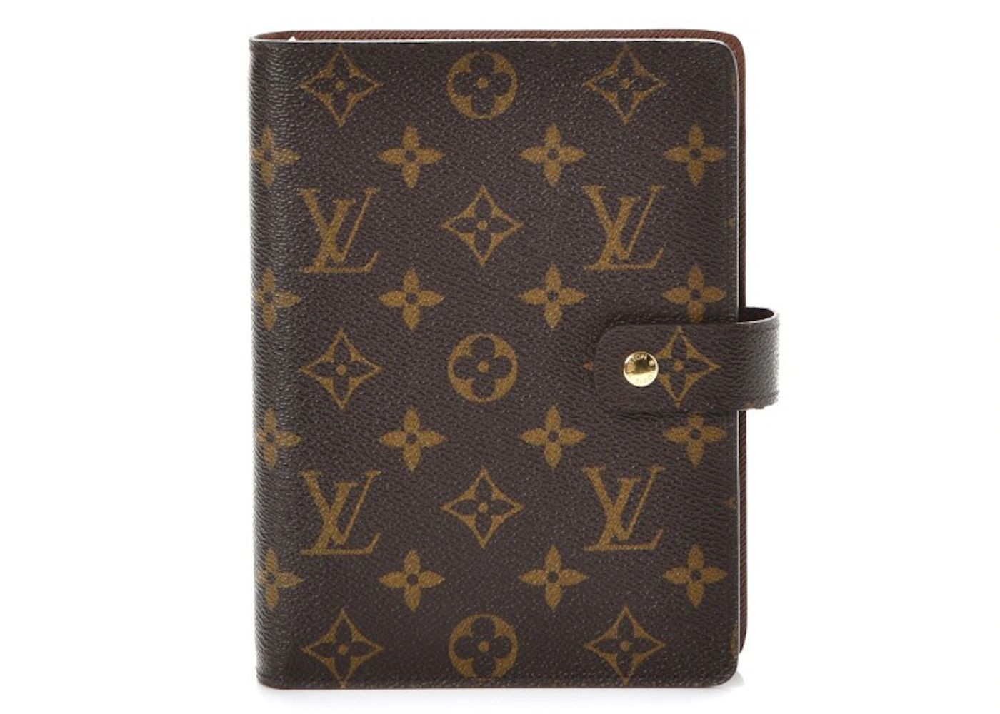 Louis Vuitton Agenda Cover Medium Ring Monogram With Accessories Brown | StockX 