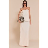Cream Woven Maxi Skirt | PrettyLittleThing US
