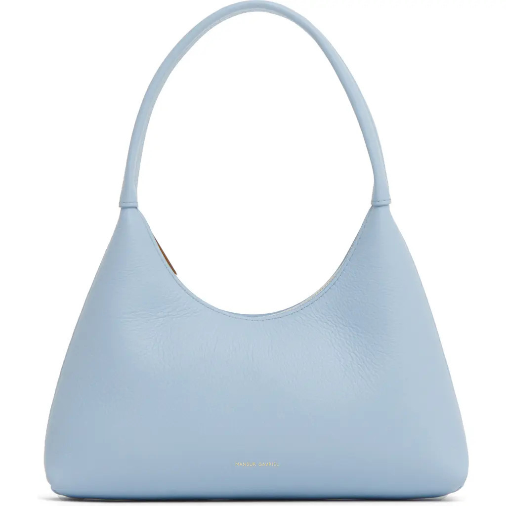 Mansur Gavriel Mini Candy Leather Hobo Bag in Cielo at Nordstrom | Nordstrom