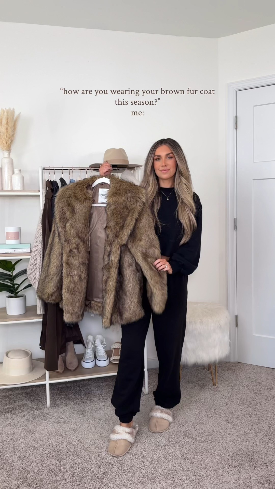 how I’m styling my brown faux fur coat this winter 🤍✨ I love how easy this is to dress up or down! Size xs 

#LTKSeasonal #LTKFindsUnder100 #LTKHoliday