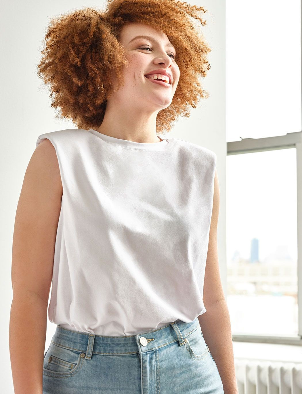 Drama Shoulder Tee | Eloquii