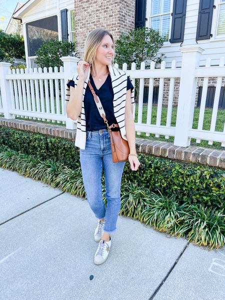 Fall outfit - fall style - preppy style - striped sweater 

#LTKfindsunder100 #LTKfindsunder50 #LTKstyletip