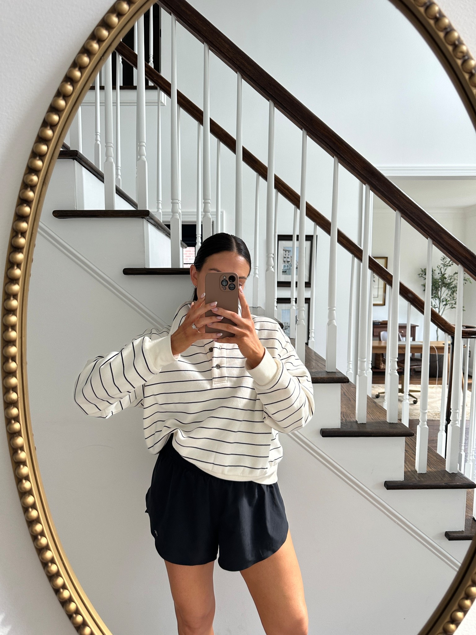 Causal on the go mom ootd - wearing an XL for the top and M for the bottom! 

#LTKStyleTip #LTKActive #LTKFindsUnder50