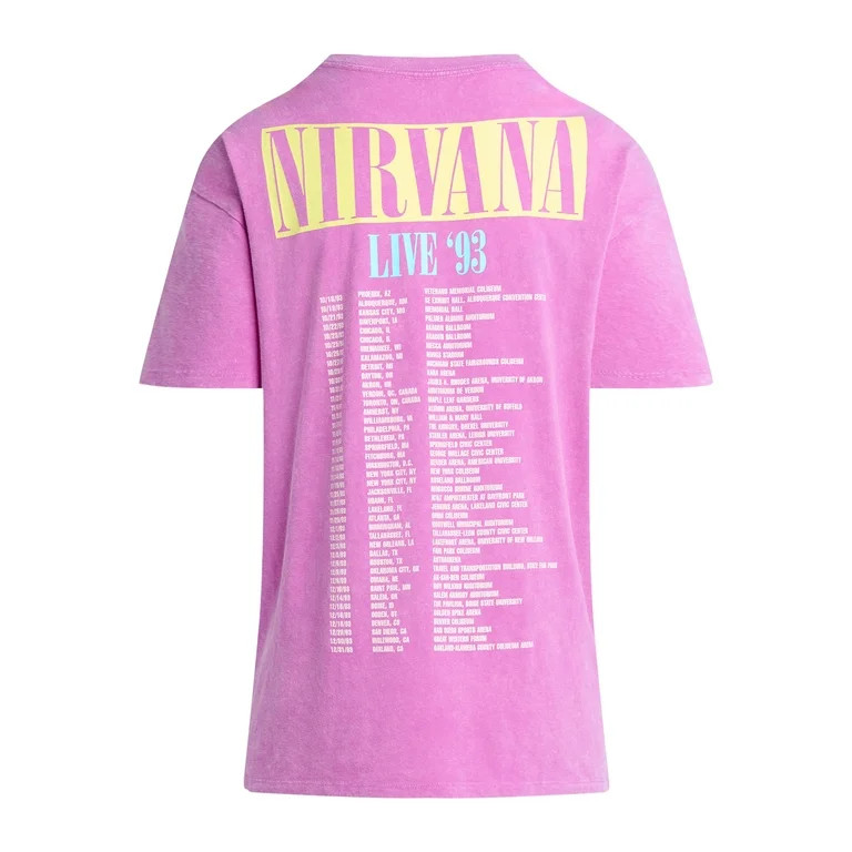 Nirvana Graphic Tee Shirt, Women's | Walmart (US)