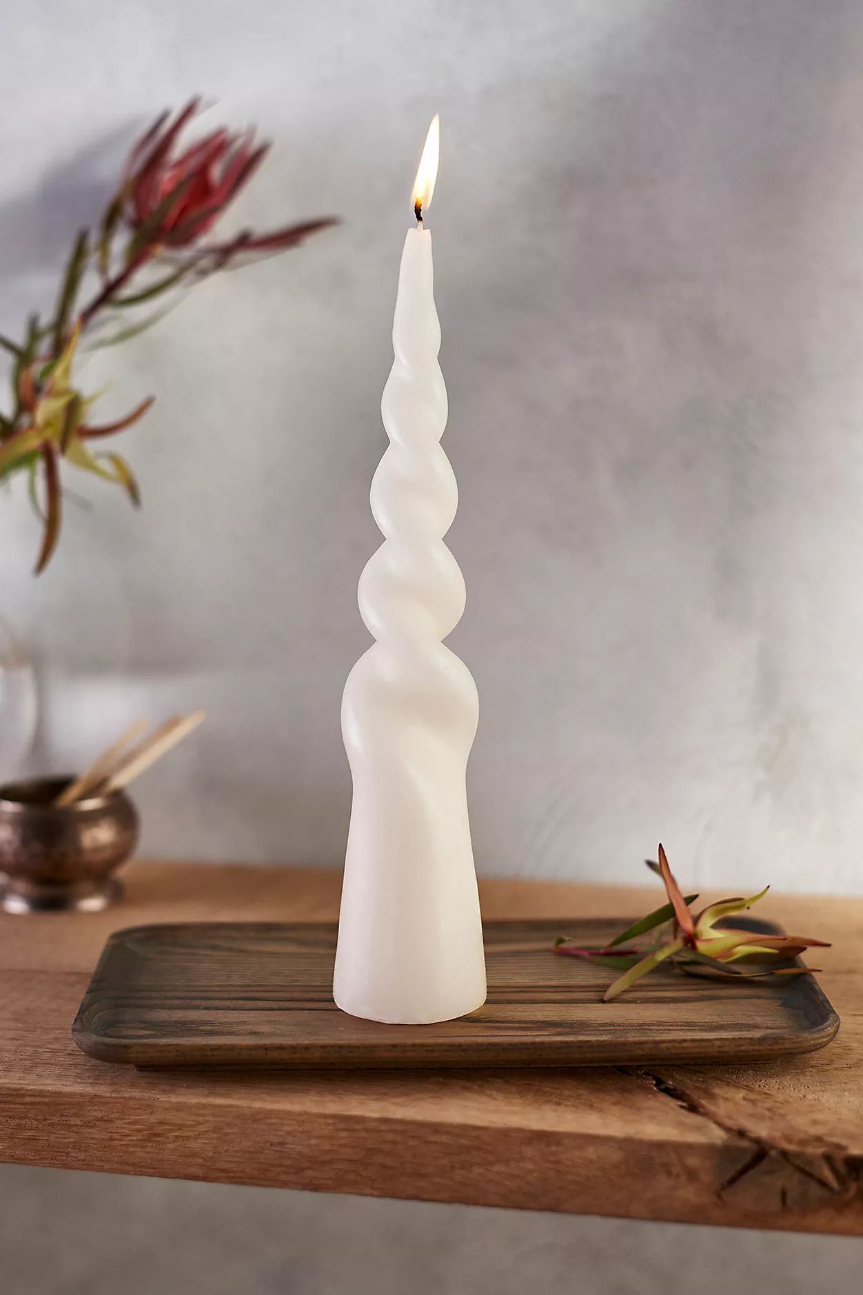 Twisty Cone Pillar Candle | Terrain