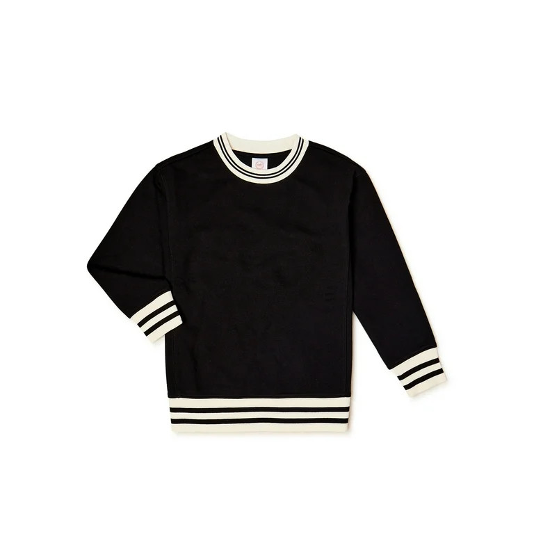 Wonder Nation Boys Long Sleeve Crewneck Sweatshirt, Sizes 4-18 & Husky | Walmart (US)