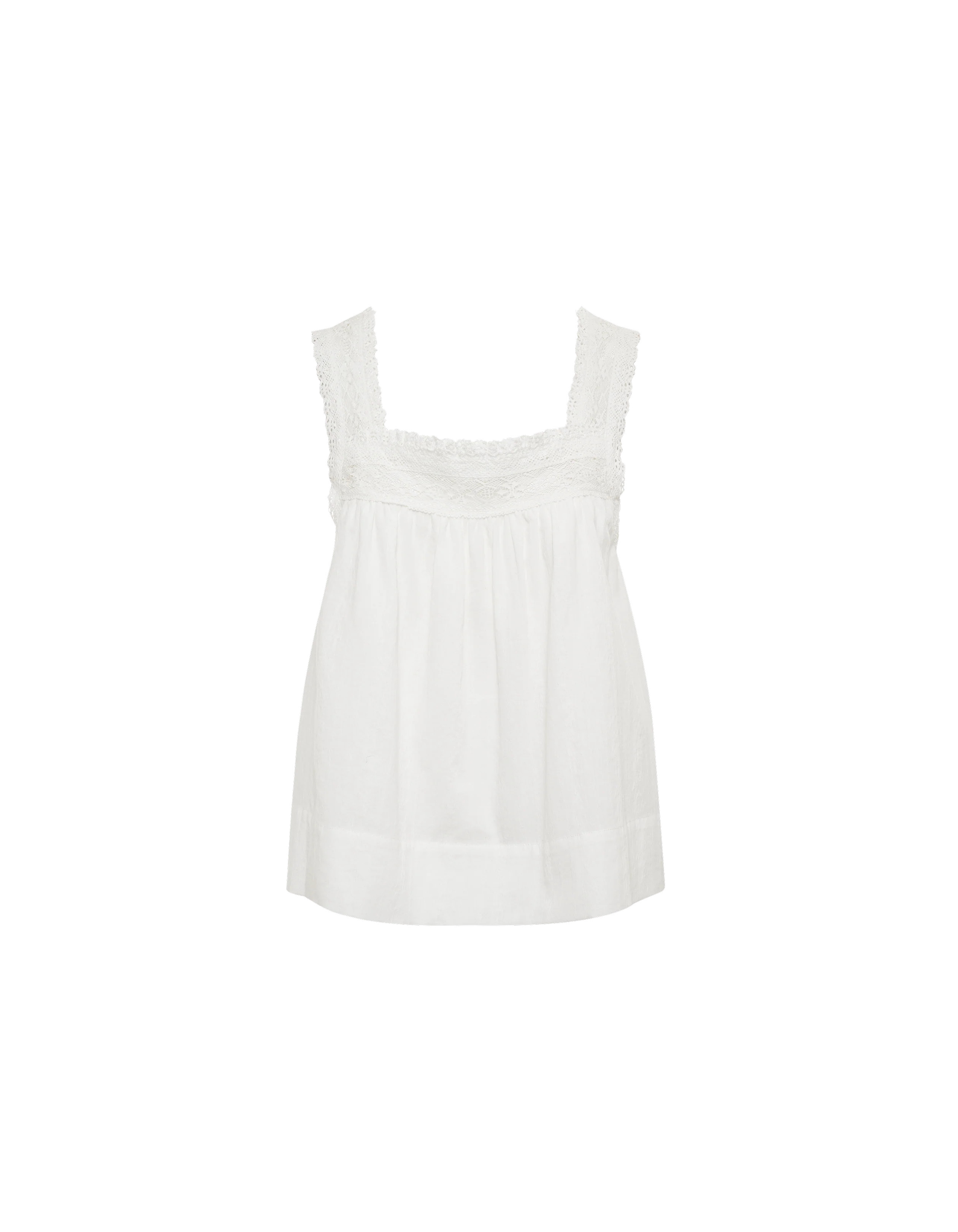 Willow Cotton Tank Top in White | Shop Women's Tanks | Rumored